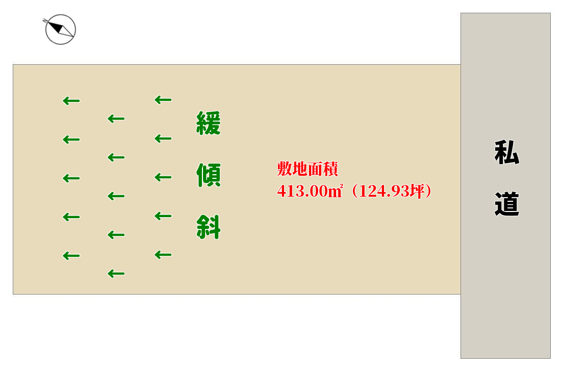千葉県館山市佐野の売り土地　物件概略図
