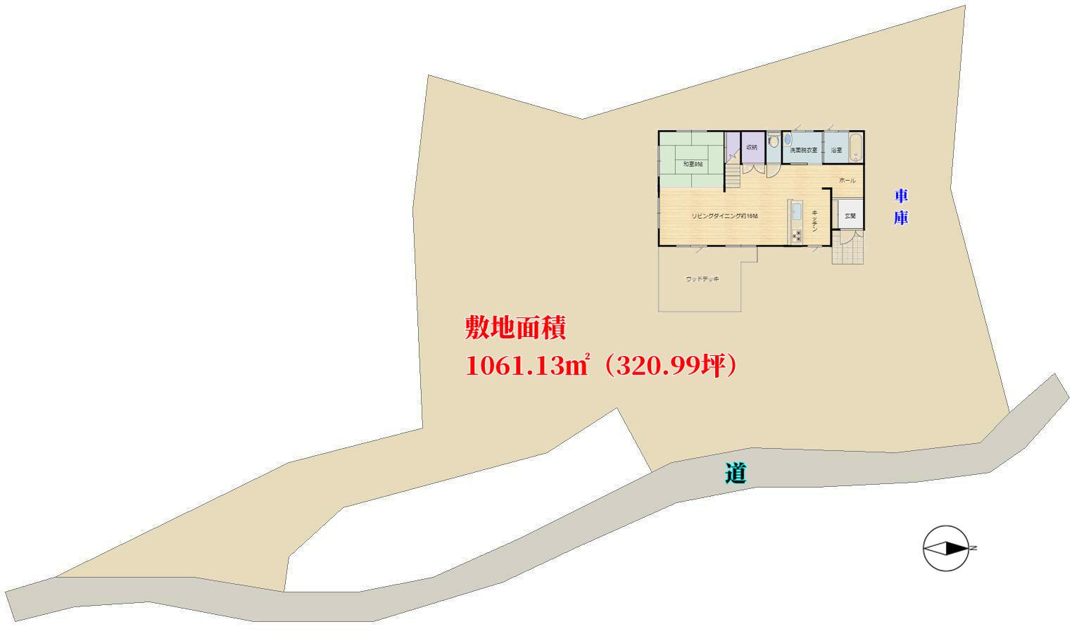 千葉県鴨川市の不動産　敷地図