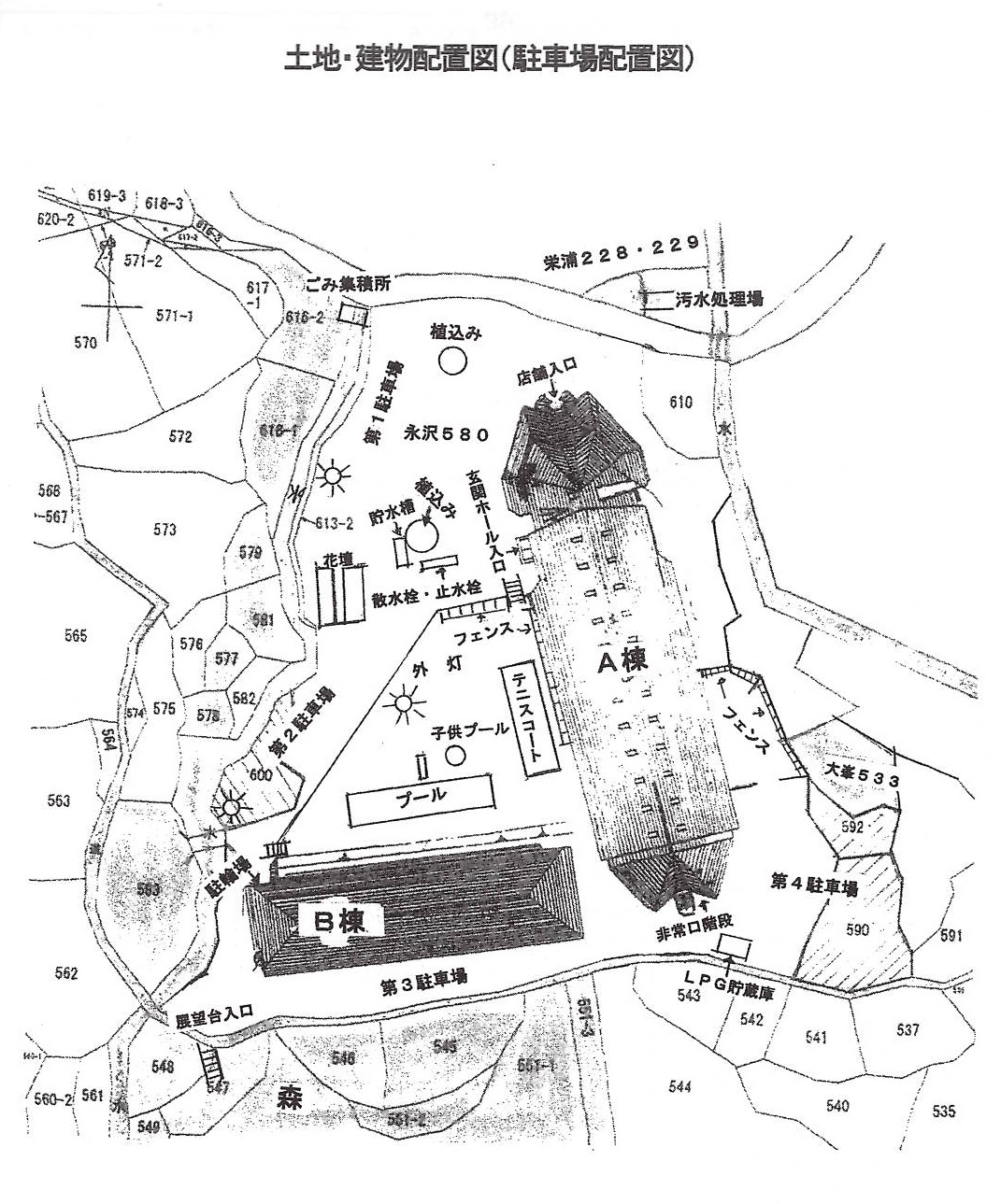 洲崎ロイヤルマンションの敷地概略