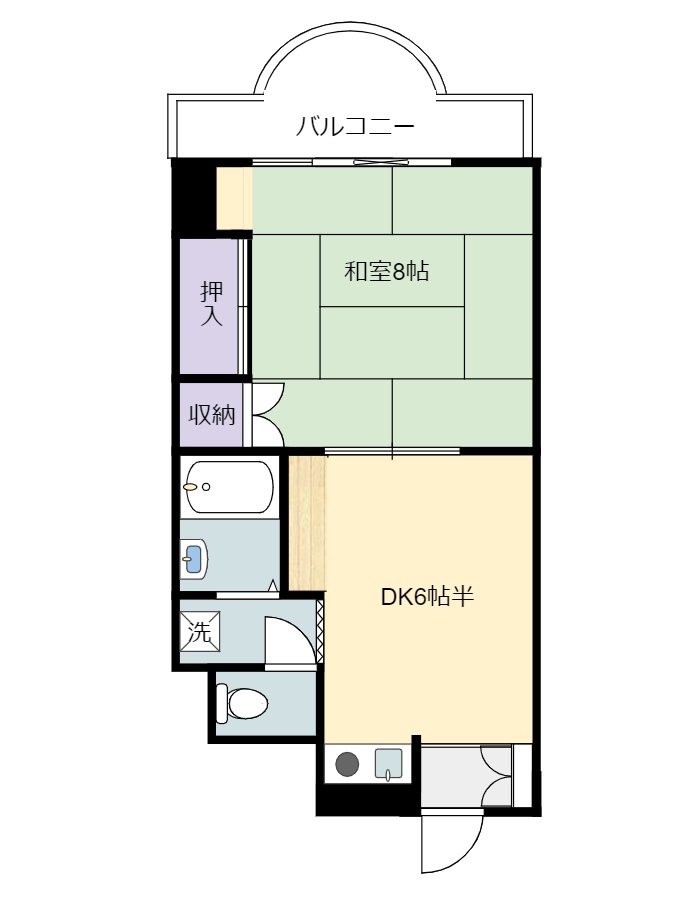 鴨川市江見のマンション　間取り図