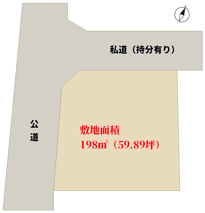 千葉県館山市佐野の物件　敷地図