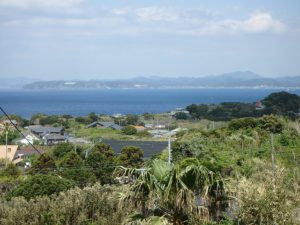 千葉県館山市加賀名の売家　館山の不動産　海が見える別荘　南総ユニオン株式会社　海一望の開放感ある景色