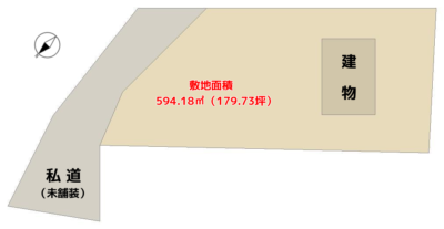 海望売別荘　館山市加賀名　2SLDK　2760万円 物件概略図