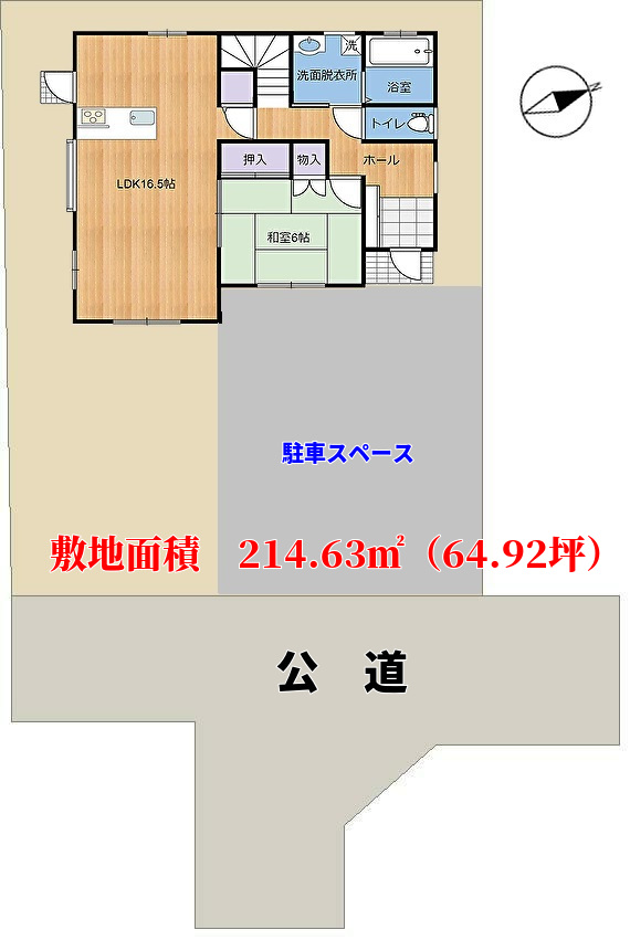 千葉県館山市の不動産　敷地図