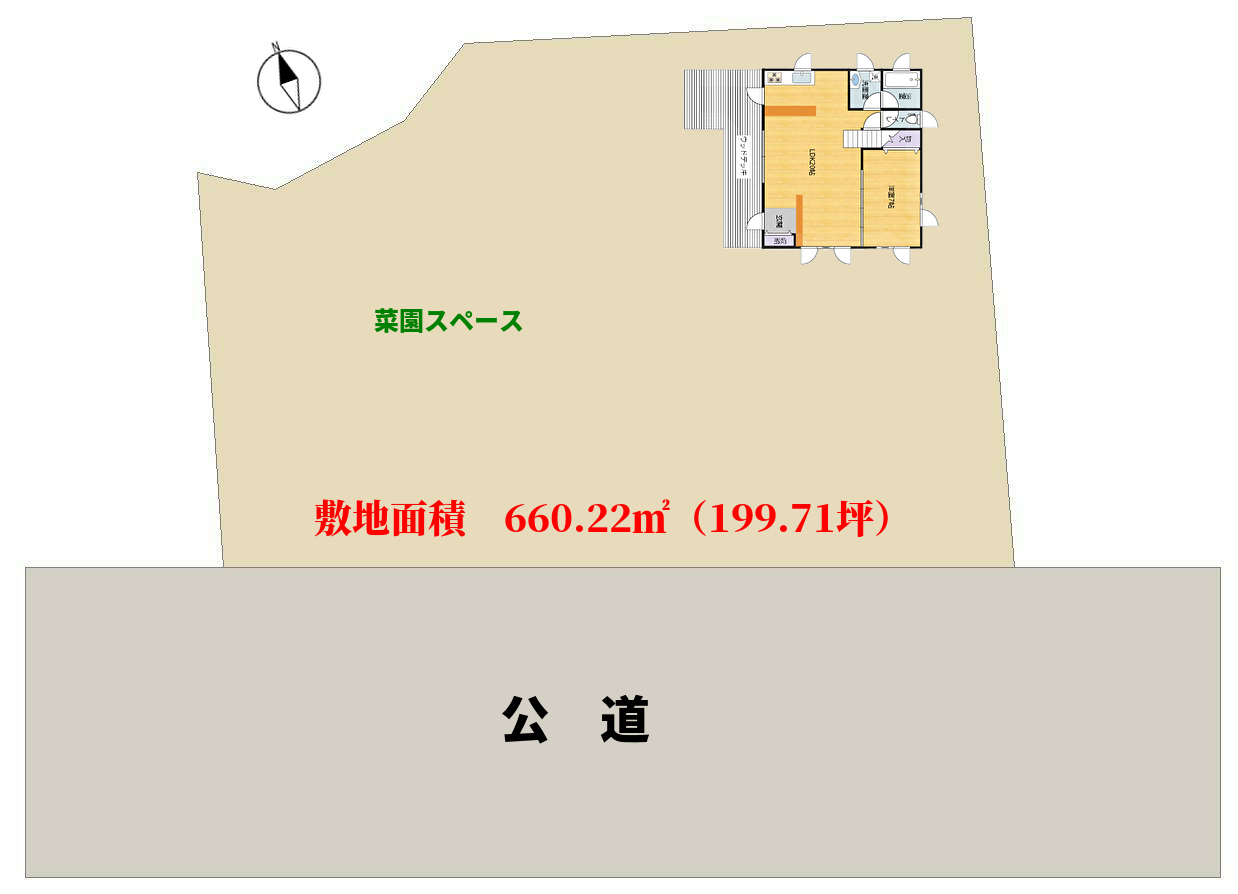 千葉県南房総市富浦町福沢,ログハウスの物件敷地図