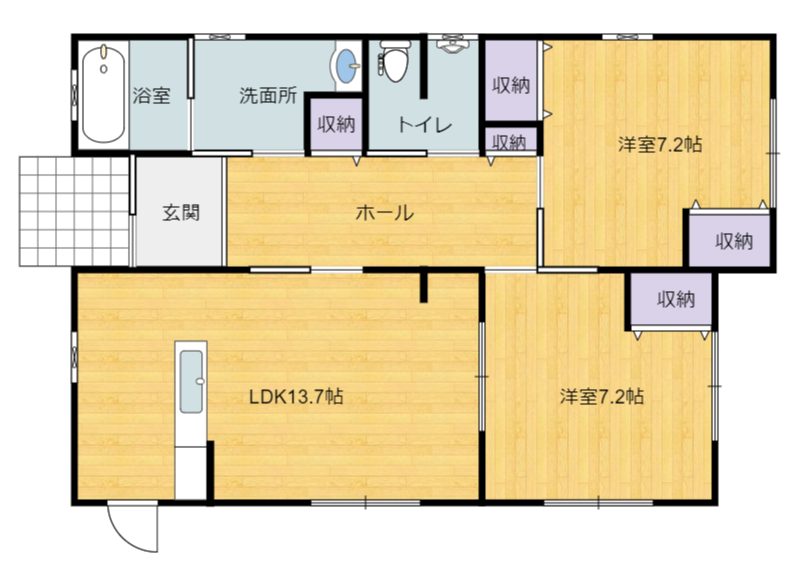 千葉県館山市北条の不動産、中古戸建て、別荘間取り図
