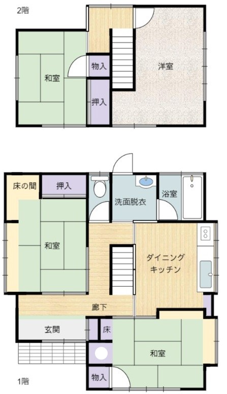 乙浜間取り図