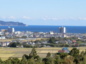千葉県鴨川市来秀の不動産、別荘、海が見える高台、このロケーションです