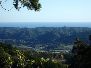 千葉県鴨川市東の不動産、山林、土地、キャンプ用地、美しい自然の眺望