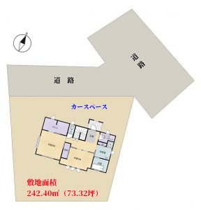 海望売別荘　鴨川市宮　３ＬＤＫ　2500万円 物件概略図