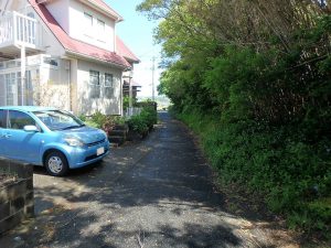 千葉県館山市犬石の不動産、土地、別荘用地、移住用途、前面道路は少し狭めかな