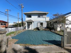 千葉県館山市笠名の不動産、中古戸建て、海望む、別荘、移住、メーカ施工の軽鉄造り
