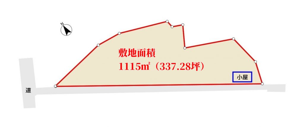 千葉県君津市加名盛の不動産、土地、ドッグラン、山林、敷地概略