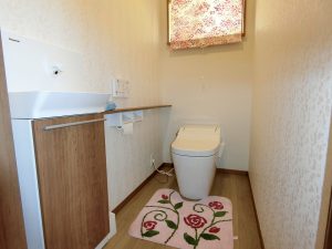 千葉県鴨川市貝渚の不動産、平家戸建て、海が見える、オーシャンビュー、洗面に隣接のトイレ