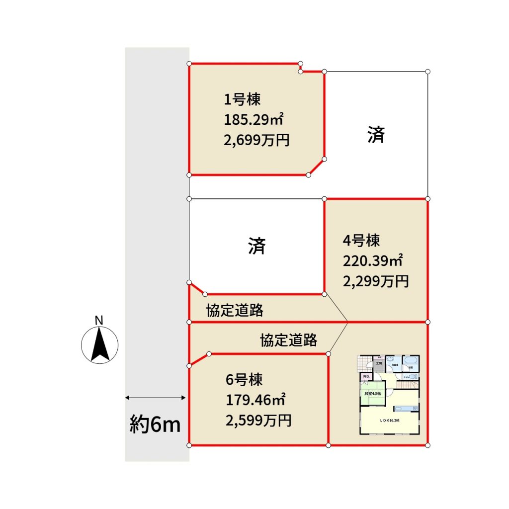 千葉県館山市八幡の不動産、新築建物、別荘、移住、敷地概略図2