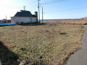 千葉県館山市相浜の不動産、土地、別荘用地、海が見える物件、オーシャンビュー、海目の前、海を前にする１１３坪