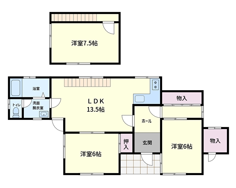 千葉県館山市波左間の不動産、戸建て、別荘、物件間取り図