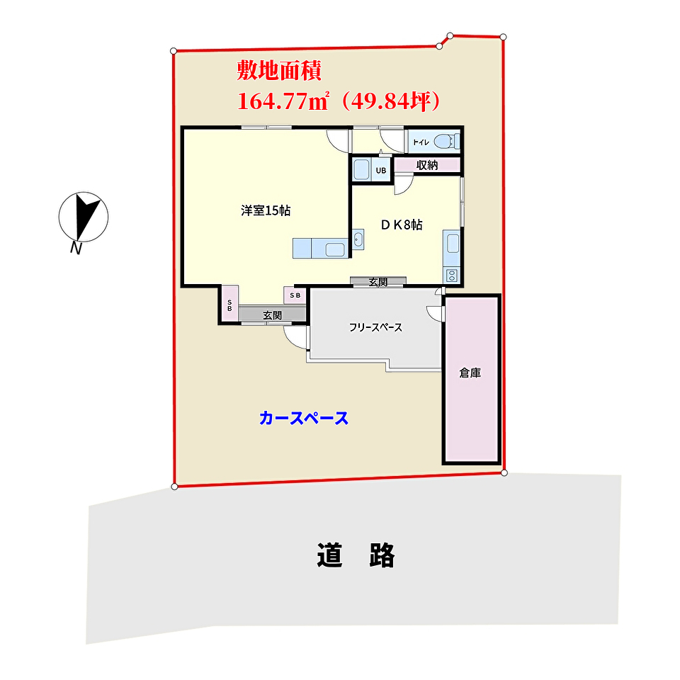 千葉県南房総市千倉町白子の不動産、戸建て、リノベーションハウス、物件敷地図