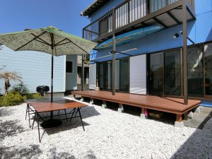 千葉県館山市船形の不動産、戸建て、貸別荘、リノベーション済み、ＢＢＱなど楽しめる庭