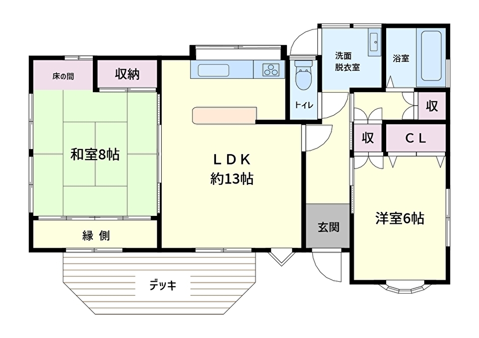 千葉県南房総市千代の不動産、平家の戸建、田舎暮らし・移住物件、物件間取り図