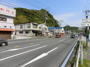 千葉県鴨川市内浦の不動産、飲食店、国道沿い、海が見える、接道は国道１２８号線