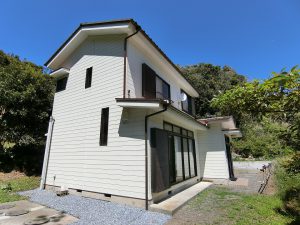 千葉県南房総市富浦町南無谷の不動産、戸建て、海望む高台別荘、移住、陽当りもイイですよ