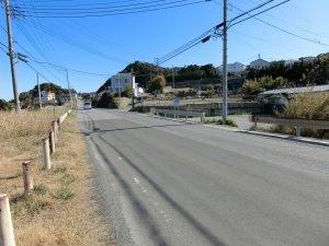 館山市の海前別荘地、フラワーライン沿いの立地