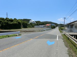 千葉県館山市坂田の海が見える土地、接道は房総フラワーライン