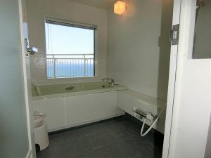 リゾートマンション鴨川グランドタワー、窓からは海の景色