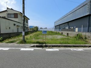 千葉県館山市北条の不動産（売り土地）、奥行きがグーンとあります