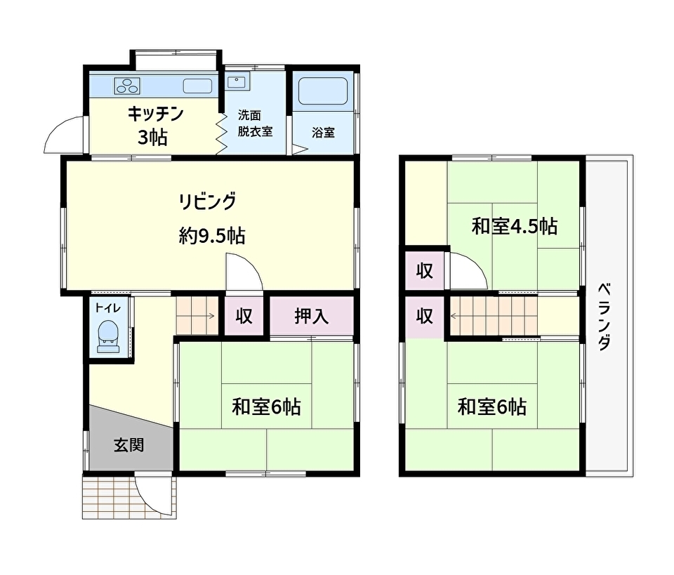 千葉県館山市那古の不動産、中古戸建て、移住推奨物件、間取り図
