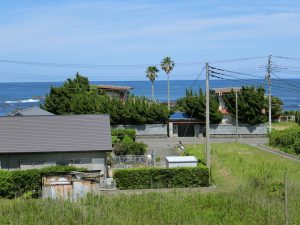千葉県南房総市千倉町忽戸の中古戸建て、オーシャンビュー、太平洋と朝日の景観付き