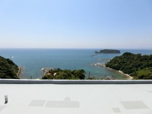 海一望、鋸南町アルカディア別荘地、屋上は更にすごい景色