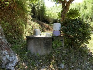 館山市竹原の山林販売、途中に井戸がありました