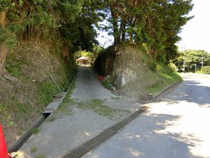 館山市竹原の山林販売、山林の進入アプローチから