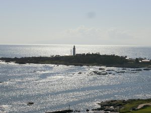 部屋から見える野島崎灯台