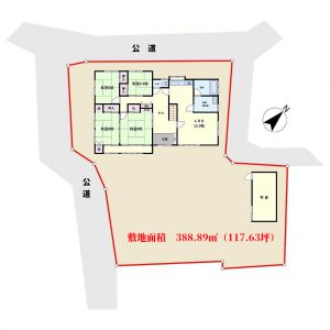 海浜大型売家 南房総市千倉町白間津 7LDK 798万円 物件概略図