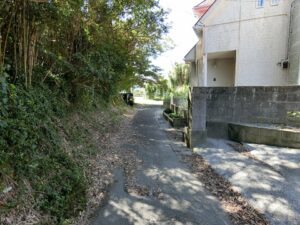 北側からの接道