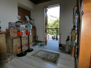 室内側から玄関