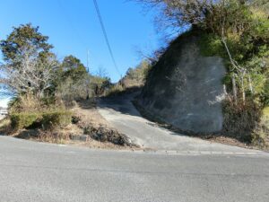 上段へ上がるスロープ