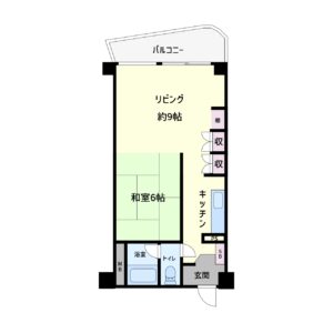 売マンション　館山市洲崎　1LDK　130万円 間取り