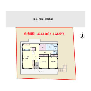 店舗併用大型売家　鴨川市広場　4SSLDK＋店舗　5500万円 物件概略図