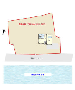 海前売別荘　館山市波左間　4SLDK＋屋上　1億3200万円 物件概略図