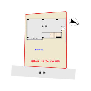 海微望売家　安房郡鋸南町保田　2SDK＋ガレージ　1200万円 物件概略図