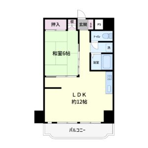 海遠望売マンション　鴨川市東江見　1LDK　660万円 間取り