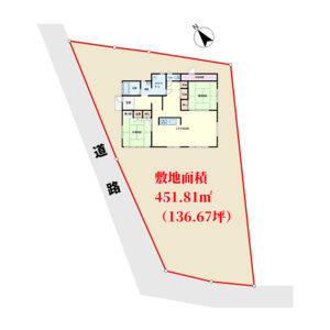 リノベ済売家　館山市亀ヶ原　2LDK　2400万円 物件概略図