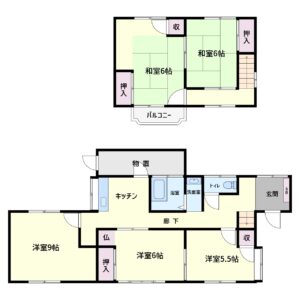 海浜売家　南房総市和田町柴　5K　450万円 間取り