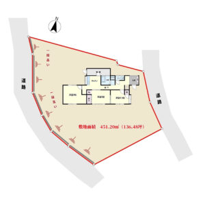 海浜売家　南房総市和田町柴　5K　450万円 物件概略図