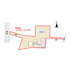 倉庫・古家付大型売家　館山市北条　5SLDK　3980万円 物件概略図