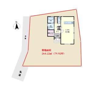 新築売家　館山市下真倉　4LDK　2650万円 物件概略図